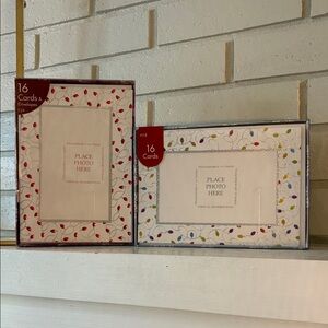 Festive String Light Picture Frame Christmas Cards Bundle
